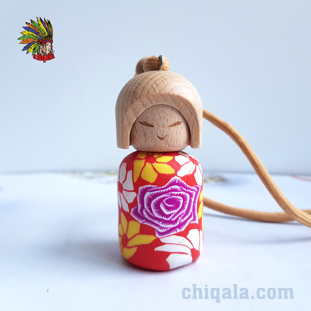 Tinh dầu treo xe để bàn siêu cute CHIQALA 08 ml | Thiên nhiên nguyên chất 100% | Kiểm định quốc tế | Chai trụ tròn