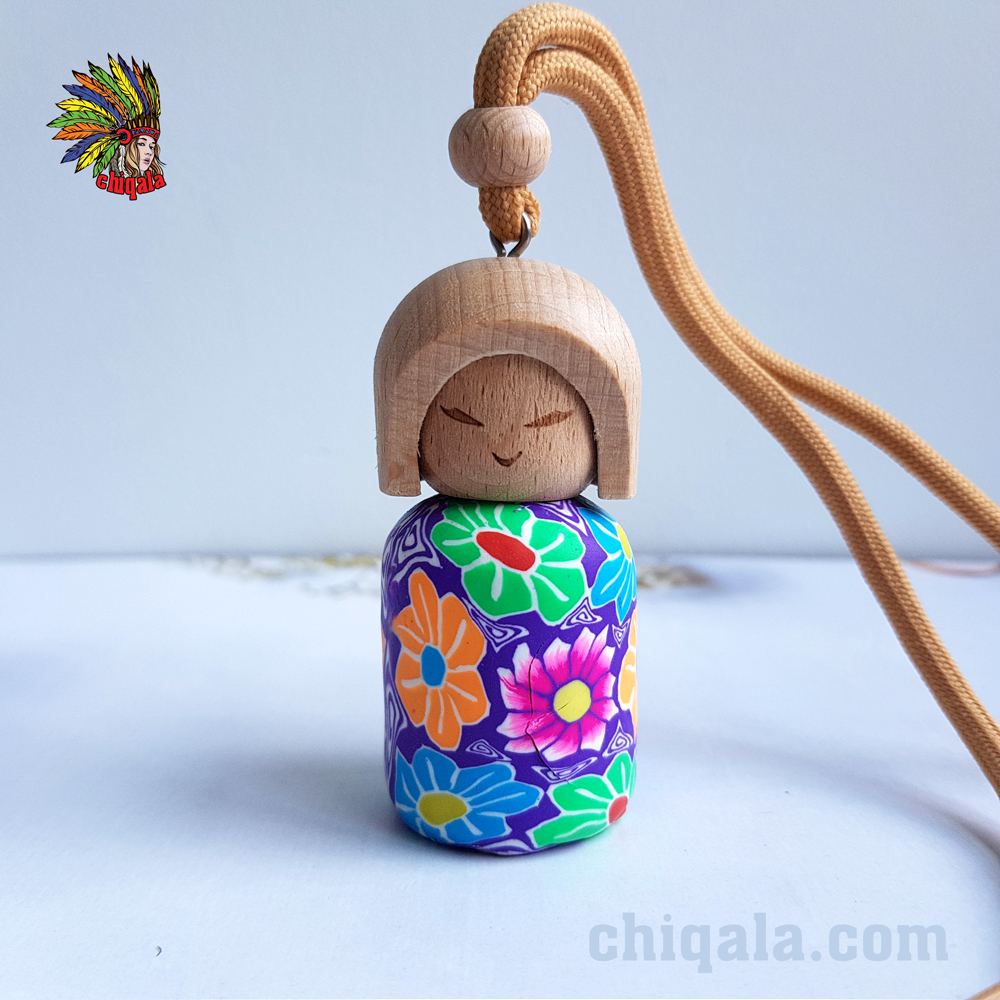 Tinh dầu treo xe để bàn siêu cute CHIQALA 08 ml | Thiên nhiên nguyên chất 100% | Kiểm định quốc tế | Chai trụ tròn