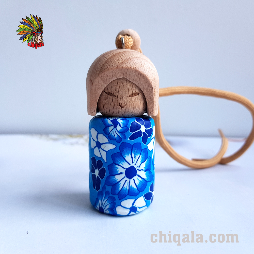 Tinh dầu treo xe để bàn siêu cute CHIQALA 08 ml | Thiên nhiên nguyên chất 100% | Kiểm định quốc tế | Chai trụ tròn