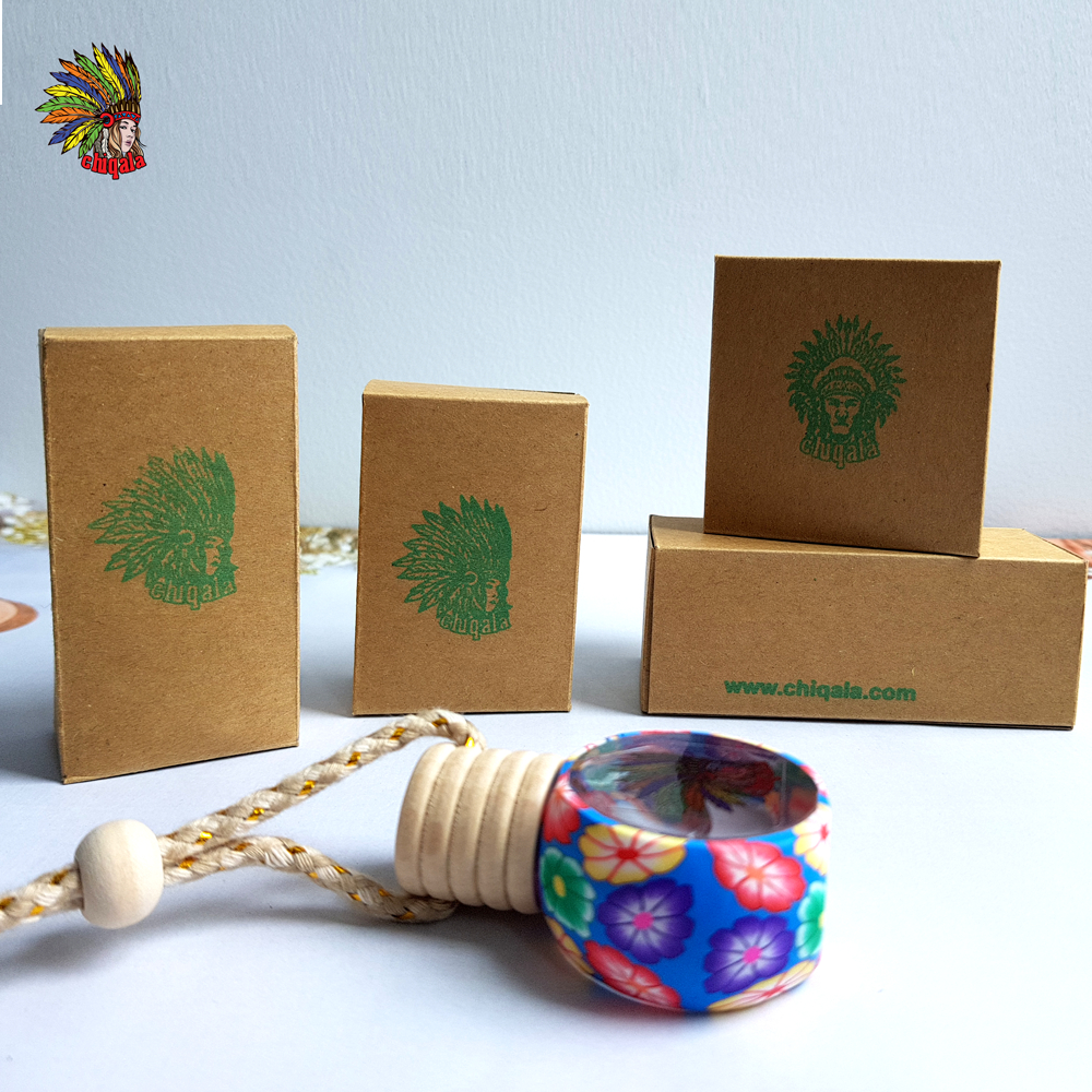 Tinh dầu treo xe để bàn siêu cute CHIQALA 08 ml | Thiên nhiên nguyên chất 100% | Kiểm định quốc tế | Chai trụ tròn