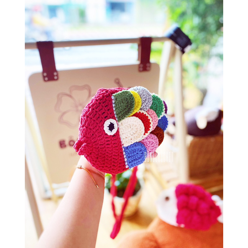 Túi cá len 🐟 / bản cá điệu 🐚crochet/ handmade xinh 🧶