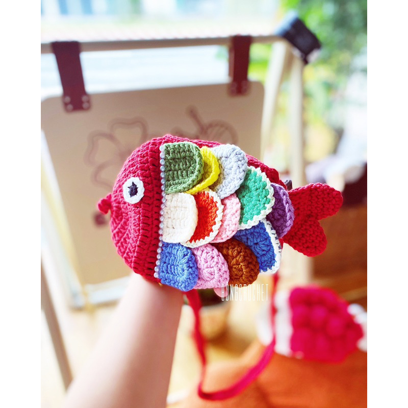 Túi cá len 🐟 / bản cá điệu 🐚crochet/ handmade xinh 🧶