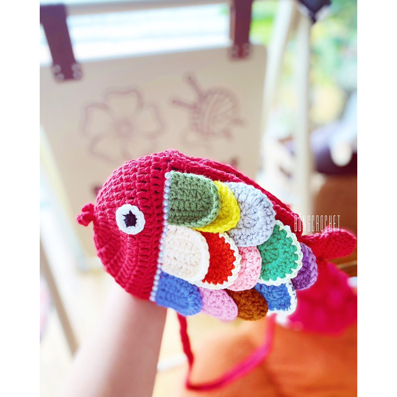 Túi cá len 🐟 / bản cá điệu 🐚crochet/ handmade xinh 🧶