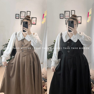Đầm phối gile tiểu thư bigsize - múp bigsize 60-100kg