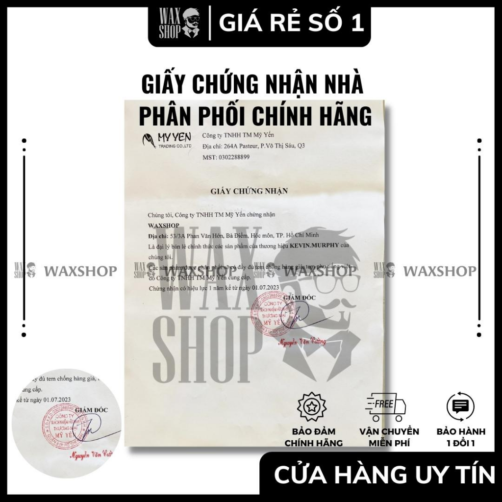 Sáp Vuốt Tóc Nam Cao Cấp Free Hold - Kevin Murphy - Hàng Chính Hãng - Bảo Hành 180 Ngày - Kèm Quà - Waxshop