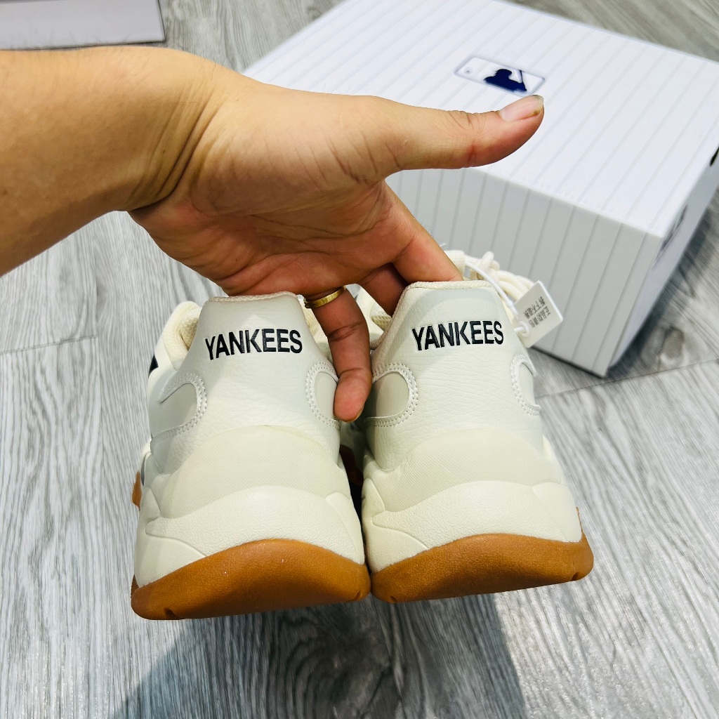 Giày Tăng Chiều Cao MLB Ny Đế Nâu Chất Lượng Cao - Tặng Tất