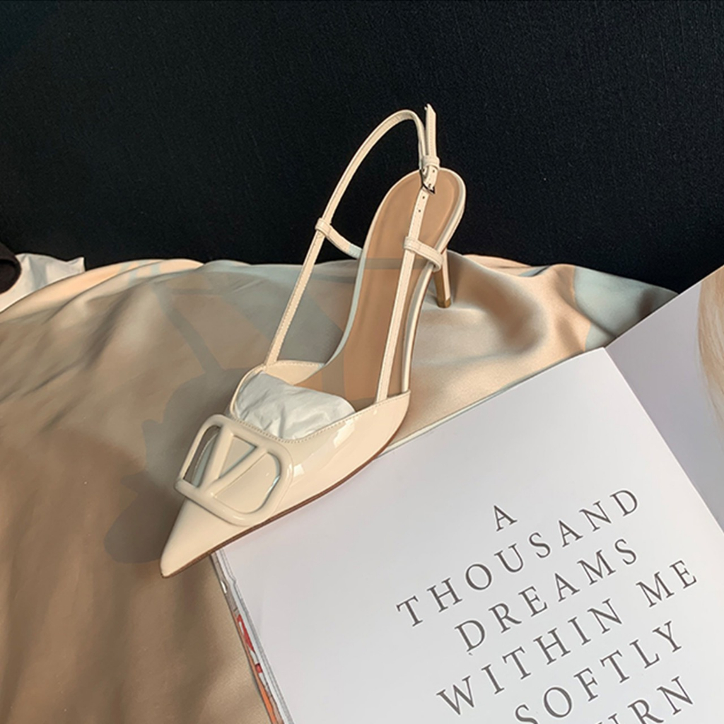 Giày cao gót nữ bít mũi gót nhọn cao 10p  fulbox 6111-17 HACHI SHOES