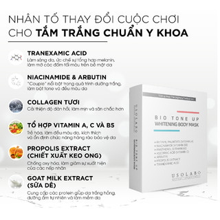 Kem ủ trắng body USOLAB - Giúp làm trắng da toàn thân, chống nắng bật tone- 100g