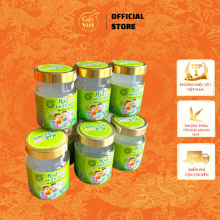 Giá buôn-Set 6 hũ yến baby tươi chưng sẵn yến thật đảo thiên nhiên Khánh Hoà cao cấp thượng hạng - yến sào Goviet