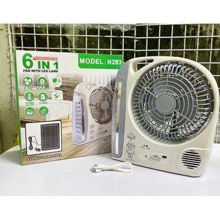 ✨ Quạt sạc tích điện có thiết kế nhỏ gọn, có đèn led, loa Bluetooth, mp3, 3 cấp độ gió, 2 chế độ sáng đèn,