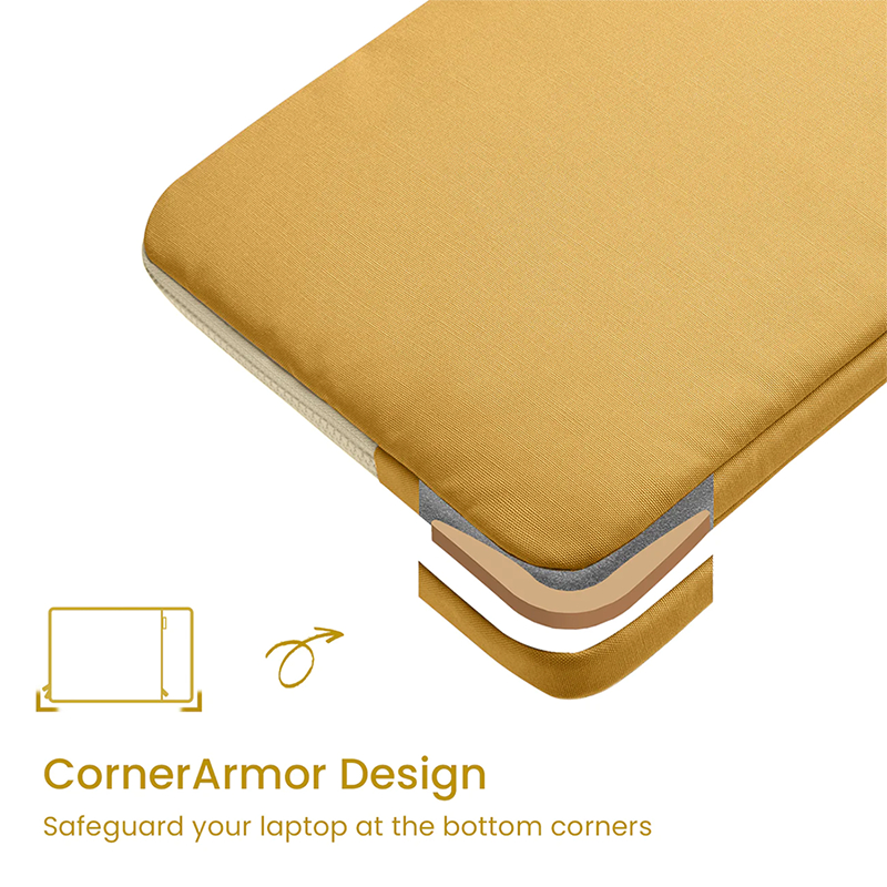 Túi Chống Sốc Tomtoc Corner Armor Kèm Túi Phụ Kiện Dành Cho Macbook Air/Pro M1/M2
