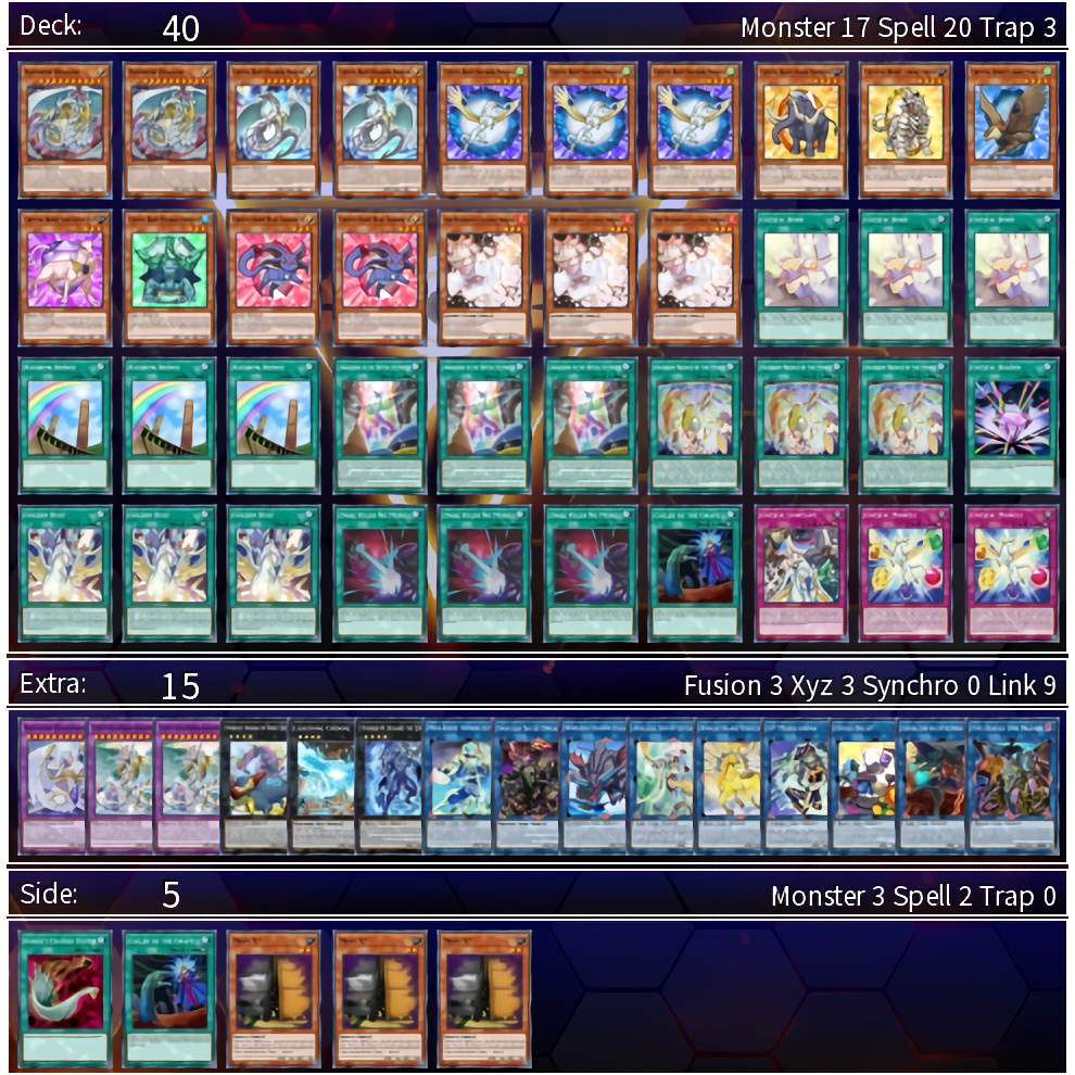 Bài YUGIOH - Crystal Beast Deck - Bài IN 1 MẶT