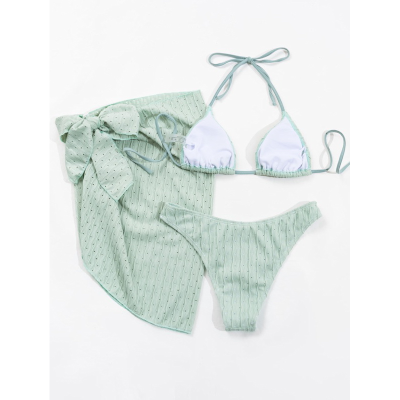 Set bikini ba mảnh Bộ bikini đi biển Buistrore swimwear 3 màu