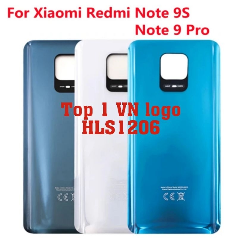 Nắp lưng Xiaomi Redmi Note 9S Note 9 Pro Max Nắp Đậy Pin Thay Thế Chuyên Dụng Cho