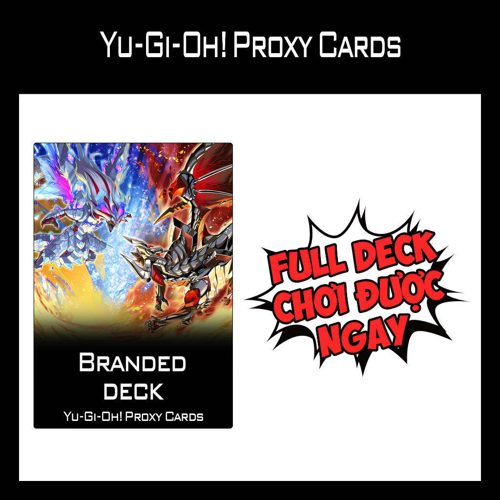 Bài YUGIOH - Branded  Deck - Bài IN 1 MẶT