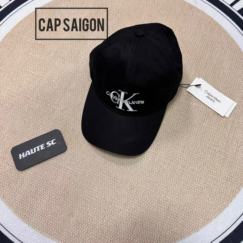 Nón lưỡi trai kaki CAPSAIGON thêu C.K phong cách mới 2023 cho nam nữ
