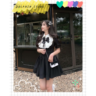 [BIGSIZE ẢNH THẬT] - Đầm đen bigsize - đầm tiểu thư bigsize - Đầm babydoll bigsize