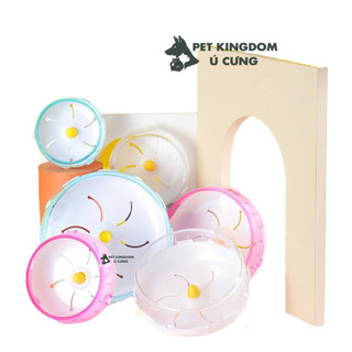Wheel gắn lồng nhiều size cho hamster