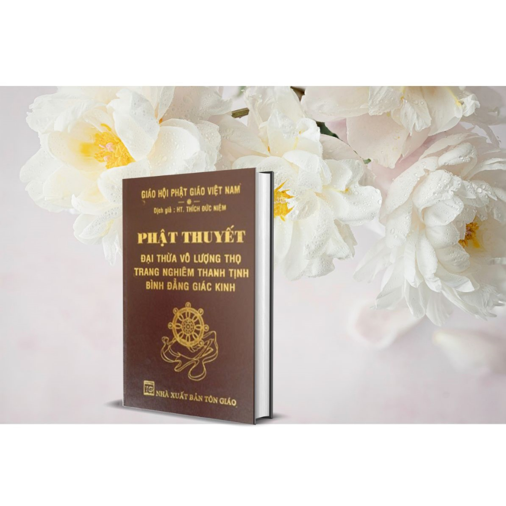 Sách - Kinh Phật Thuyết Đại Thừa Vô Lượng Thọ Trang Nghiêm Thanh Tịnh Bình Đẳng Giác Kinh (Bìa da ,HTr)
