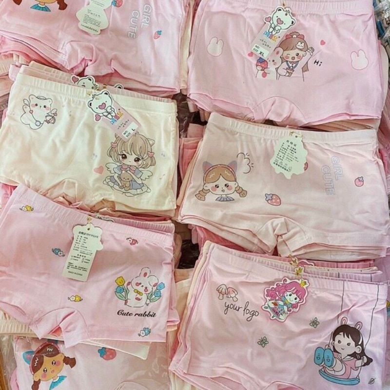 Set 10 chip đùi bé gái siêu hot chất liệu cotton 9-26kg