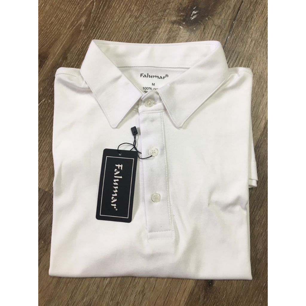 Áo polo nam trơn FALUMAR, mẫu áo phông nam chính hãng có cổ đẹp trẻ trung