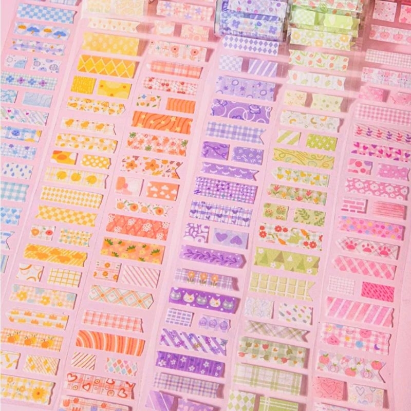 Chiết băng keo trang trí washi tape nhiều màu