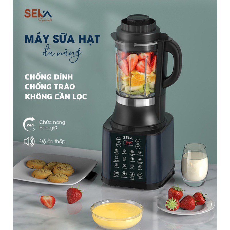 Máy làm sữa hạt đa năng SEKA E400 14 chức năng - dung tích 1.75L, bảo hành 12 tháng