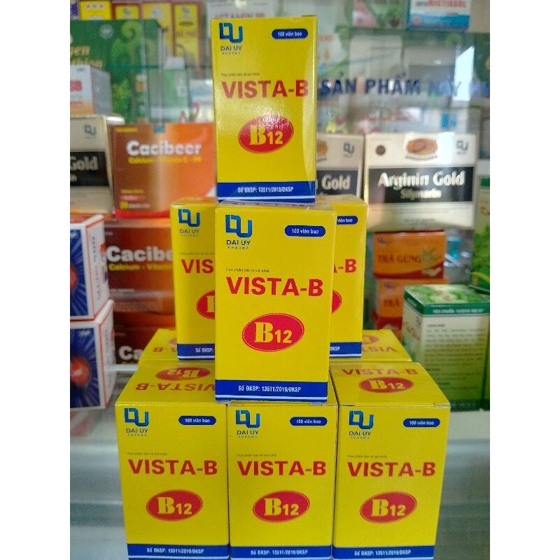 Vitamin VISTA B12 Đại uy Pharma lọ 100 viên