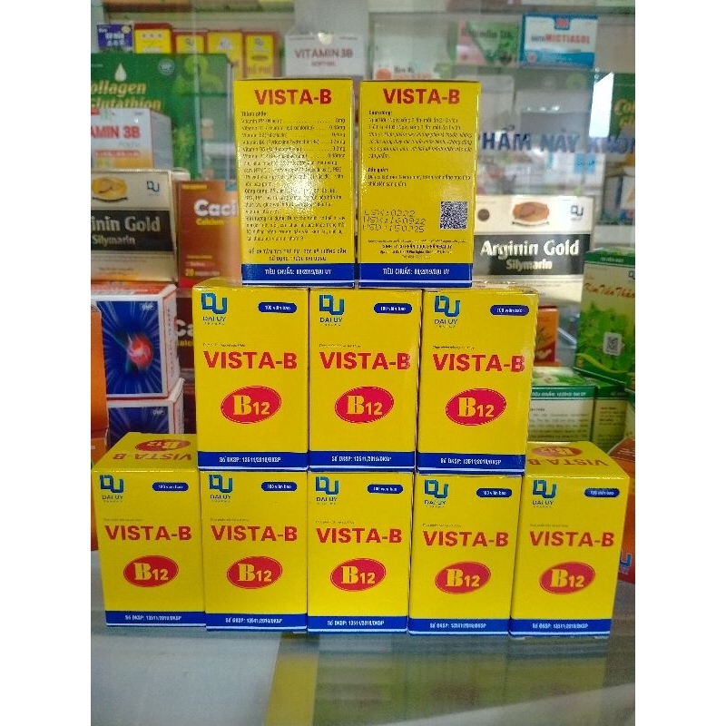 Vitamin VISTA B12 Đại uy Pharma lọ 100 viên