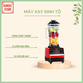 Máy xay sinh tố công nghiệp máy xay sinh tố đa năng công suất lớn động cơ khỏe thiết kế lưỡi dao thép không gỉ