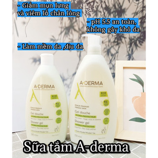 Sữa tắm giảm mụn lưng ADERMA PHÁP