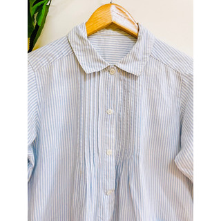 [FREESIZE, BIGSIZE] Đầm Sơ Mi Xô Nhật, Cúc Cài Kiểu, 2hand