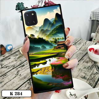 Ốp lưng kính 3D Phong Cảnh Đồng Quê cho điện thoại Samsung Galaxy Note 10 Lite