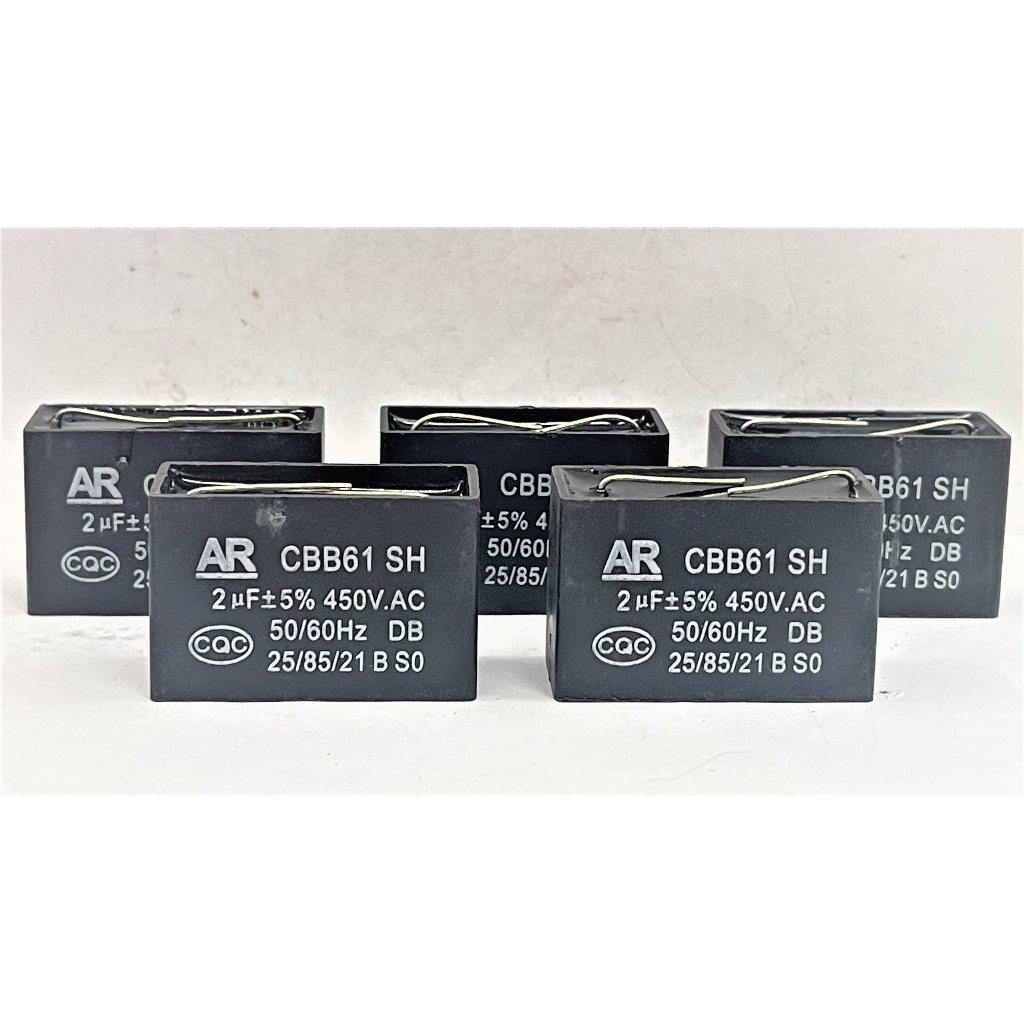 Combo 5 tụ quạt chân kim 2uf/450v