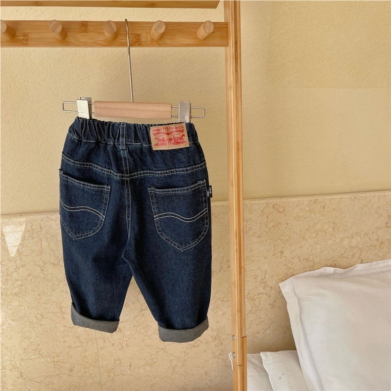 Quần jean dài cho bé trai EMBES KIDS , quần bò dài cho bé từ 11kg đến 31kg