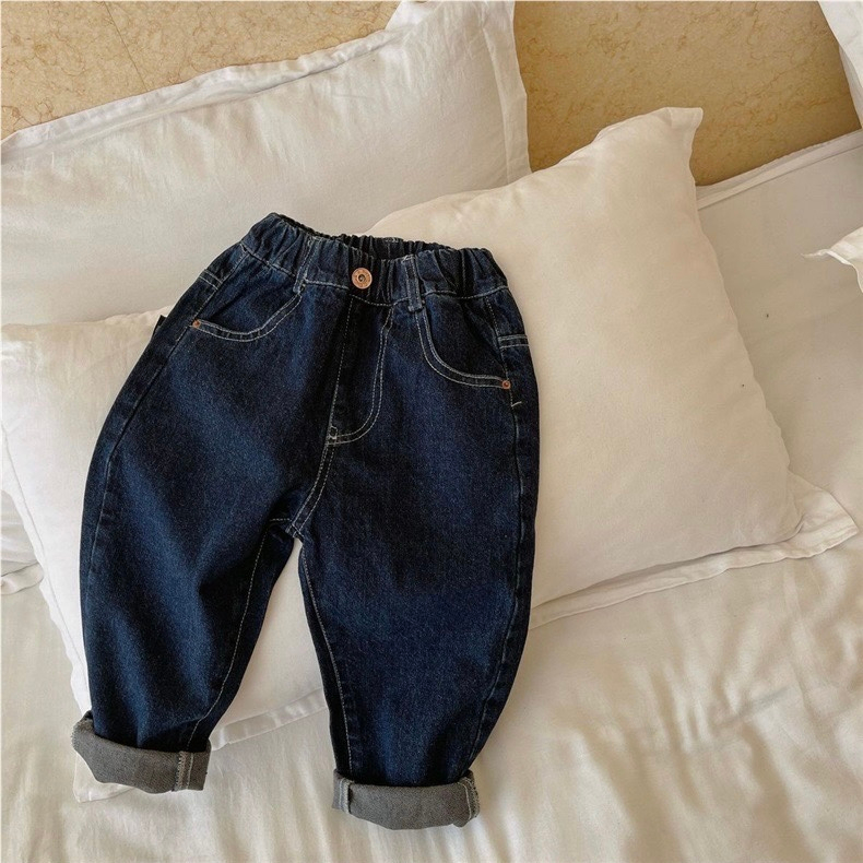 Quần jean dài cho bé trai EMBES KIDS , quần bò dài cho bé từ 11kg đến 31kg