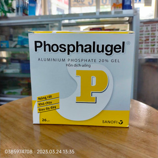 Dạ dày chữ p phosphalugel - hộp 26 gói