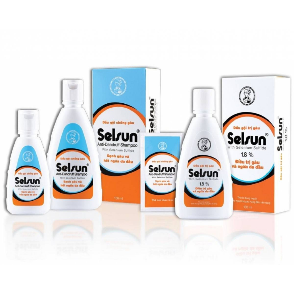 Dầu Gội Chuyên Dụng Dành Cho Gàu , Nấm Ngứa, Lang Ben Da Đầu Selsun , Nizo Ral