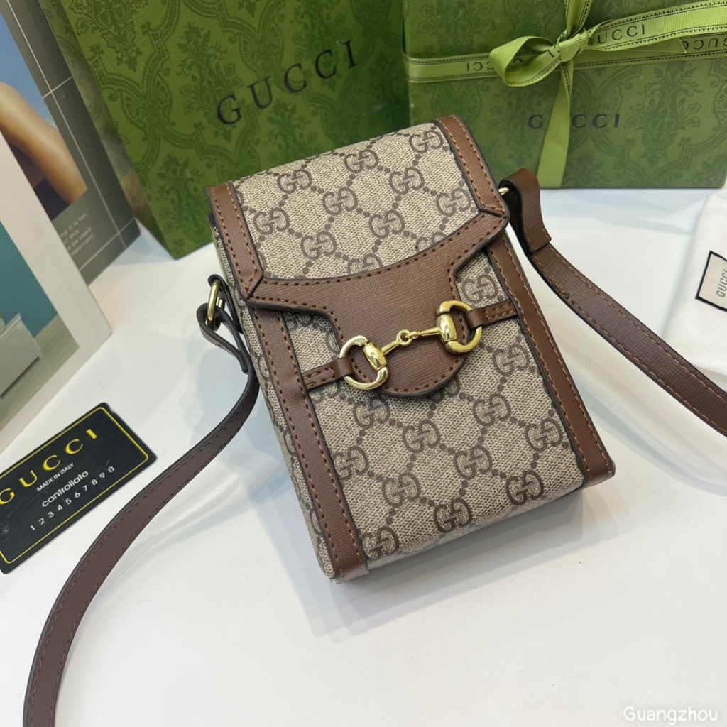 Túi đeo chéo Gucci mini Phone 17x12x4cm da trâu fullbox bill thẻ LA on web