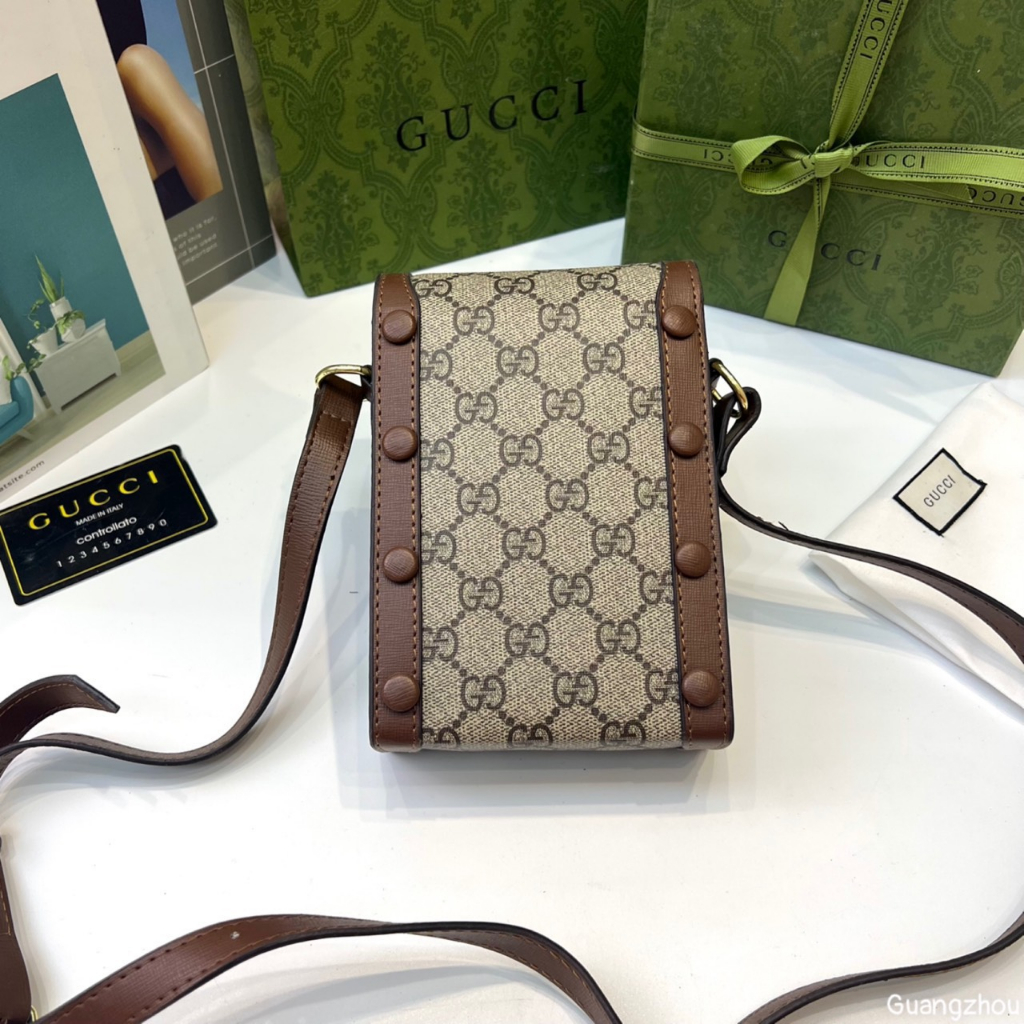 Túi đeo chéo Gucci mini Phone 17x12x4cm da trâu fullbox bill thẻ LA on web