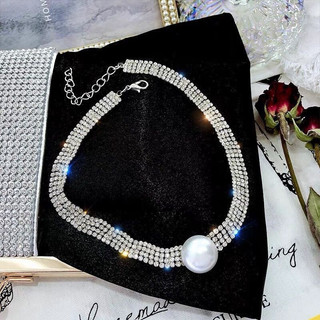 Vòng cổ Chocker đính đá cao cấp mã TH02. Hàng mới về