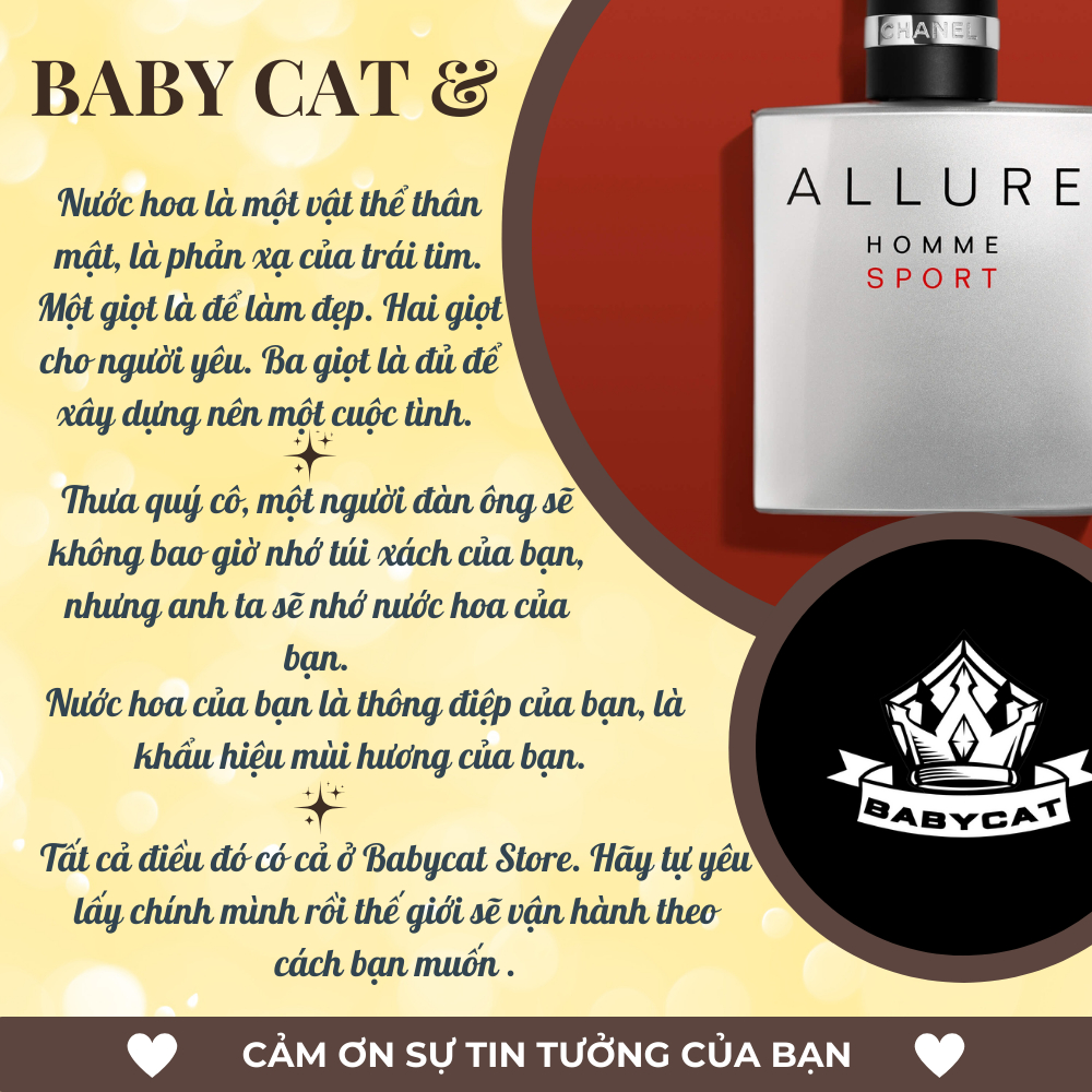 Nước hoa nam Allure Homme Sport 10ml đẳng cấp phái mạnh siêu cuốn hút,độ lưu hương lâu