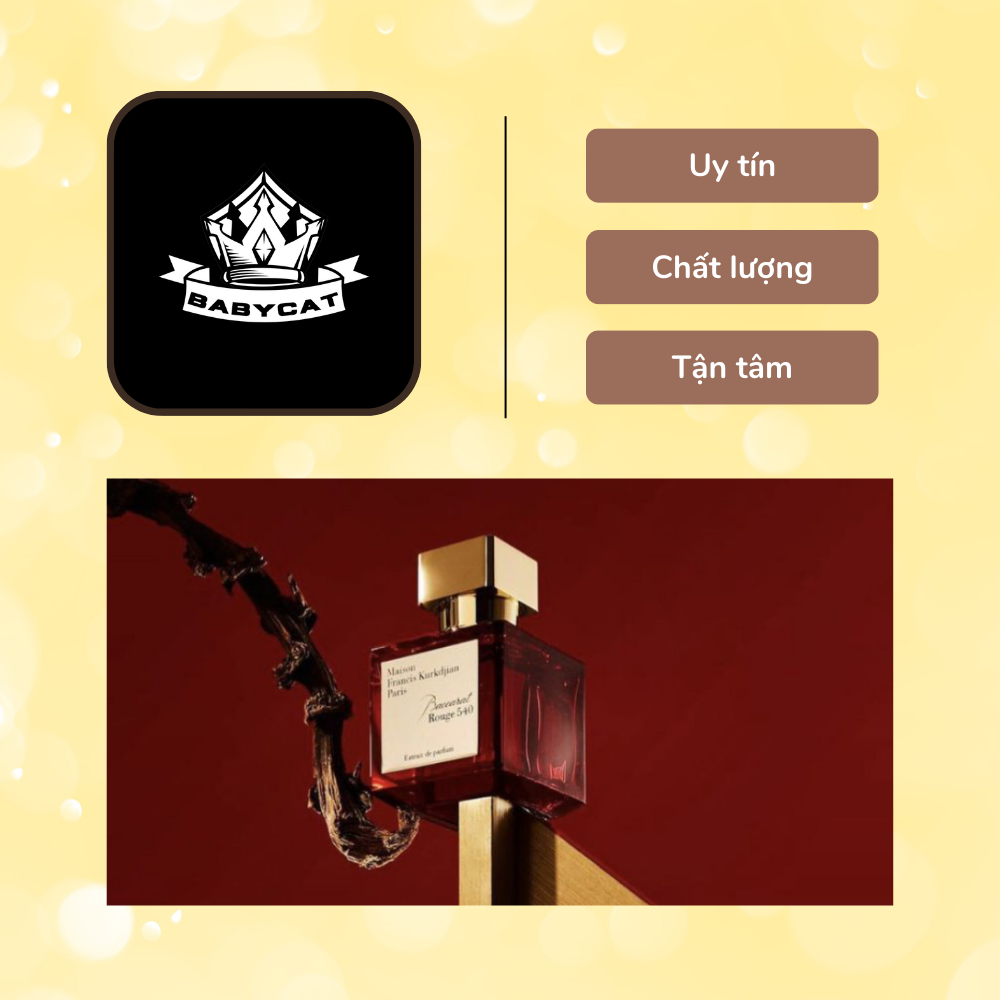 Nước hoa nữ maison mfk baccarat rouge 540 extrait de Parfum dạng chiết 10ml-Babycat Store