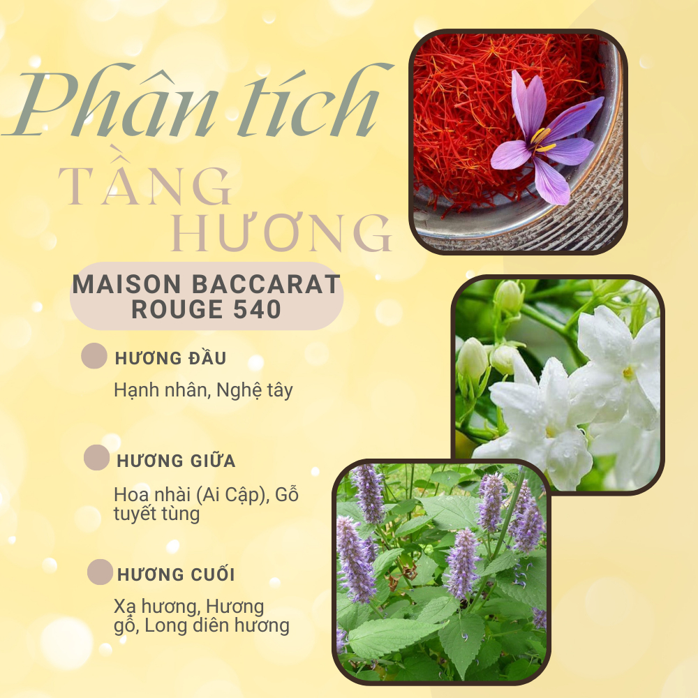 Nước hoa nữ maison mfk baccarat rouge 540 extrait de Parfum dạng chiết 10ml-Babycat Store