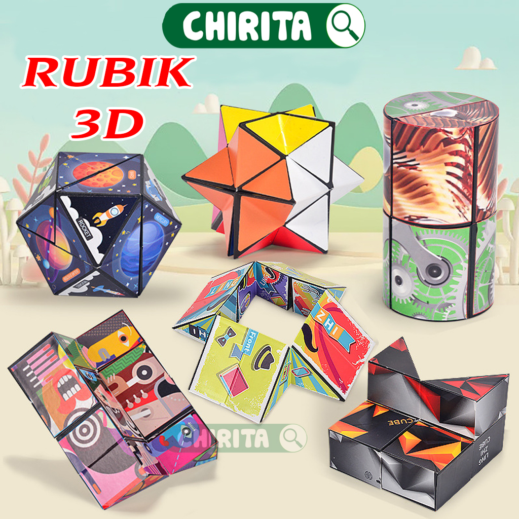Rubik 3D Biến Thể Magic Không Gian Nam Châm - Đồ Chơi Cho Bé Rubic Magic 3D Ma Thuật- Đồ Chơi Trẻ Em Bé Trai/Gái Chirita