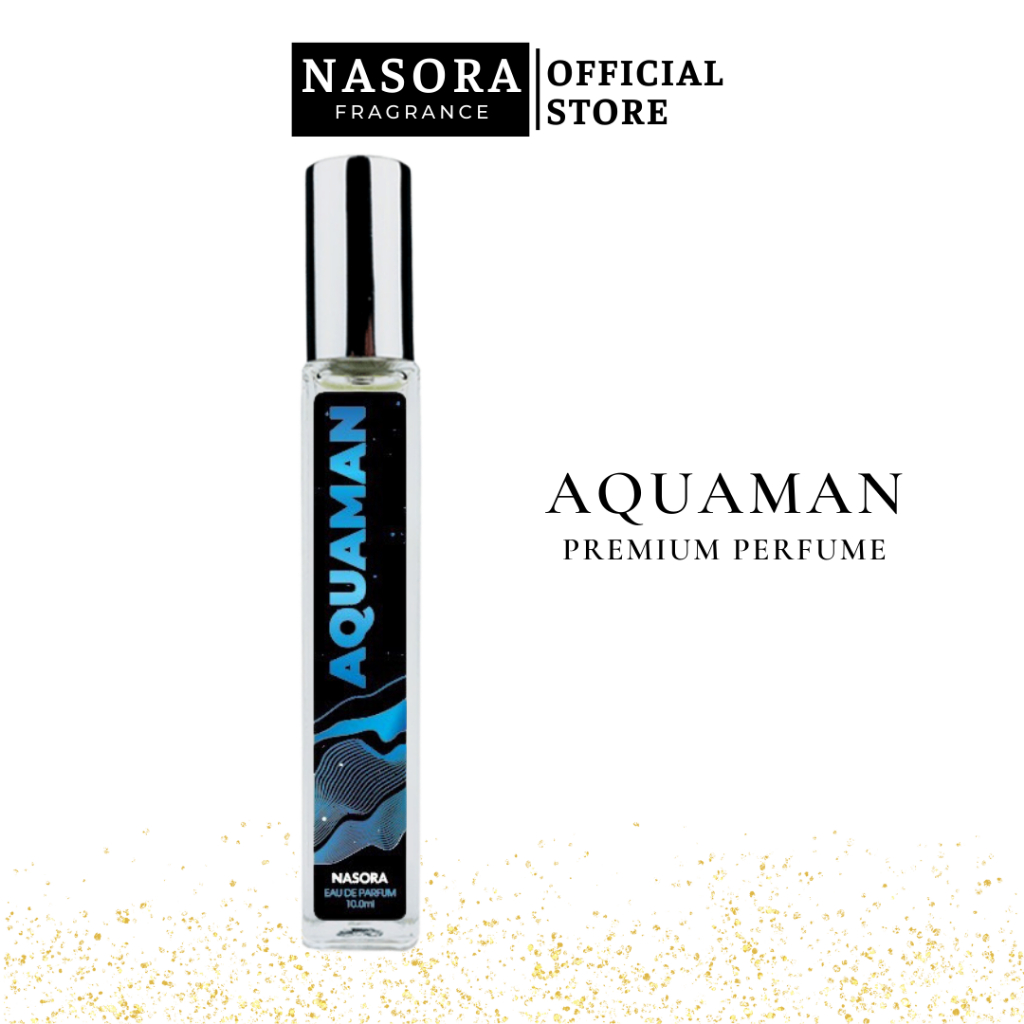 Nước Hoa Nam AQUAMAN Nasora Premium Hương Gió Biển Thơm Mát, Nam Tính, Cuốn Hút, Chai Xịt 10ml