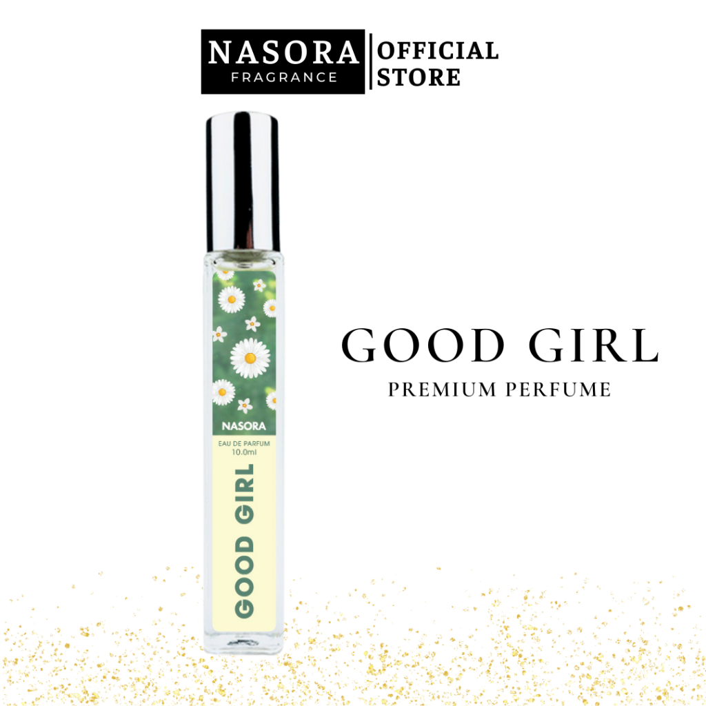 Nước Hoa Nữ Good Girl Nasora Premium Hương Thơm Ngọt Ngào, Nữ Tính, Gợi Cảm, Dạng Xịt 10ML