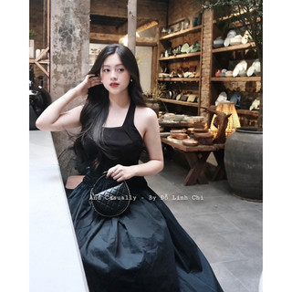 And Casually / Set áo cổ yếm + chân váy ( set rời )