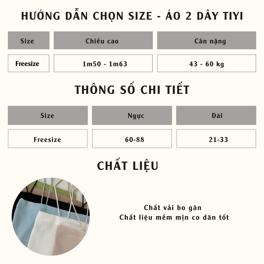 Áo 2 dây nữ TIYI 10508 - Jemcloset