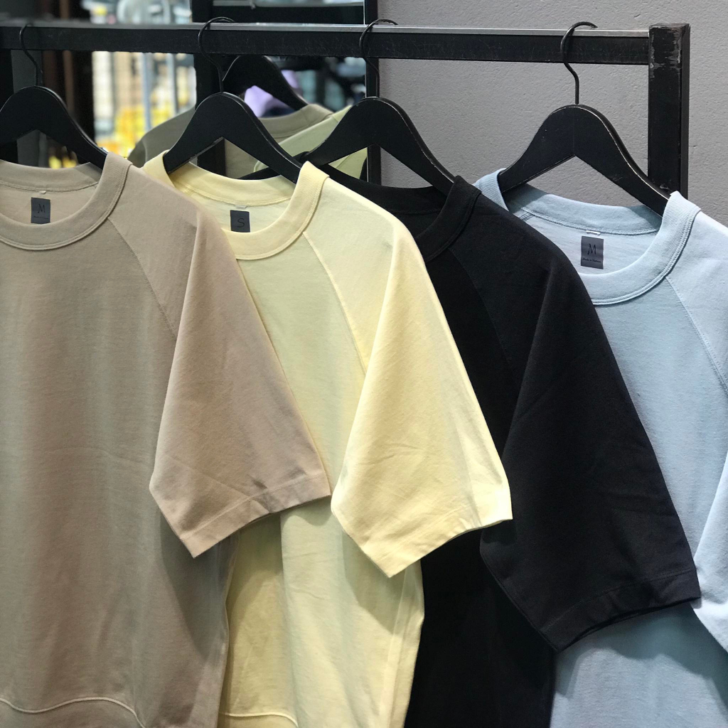 Áo phông nam nữ UNIQLO APNT11 tay lỡ form over dày dặn